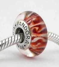 Pandora 925 Charm | Murano Glass Siberian Tiger | Genuine