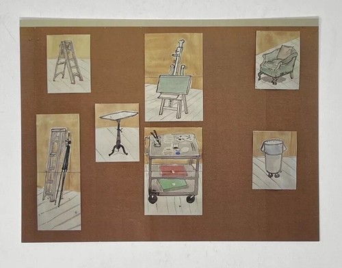 David hockney art print card - card,