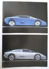 BUGATTI EB 110 GT & SS orig c1992 Sales Leaflets Brochures x2 - Sport Stradale