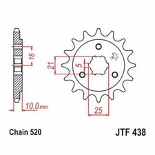 Front Sprocket 15 Tooth Pitch