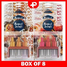 Febreze 3Volution Plug In Refills Perfect Scents Air Fresheners Box of 8