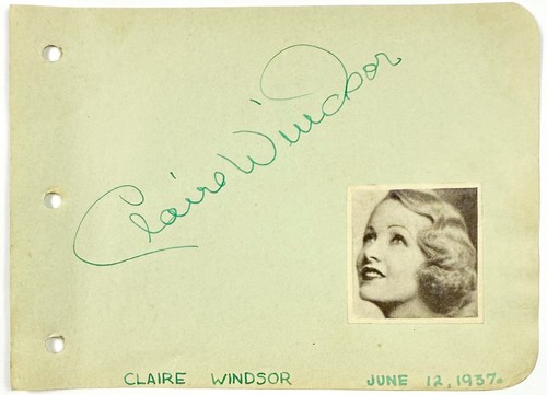 Claire windsor signed - claire,