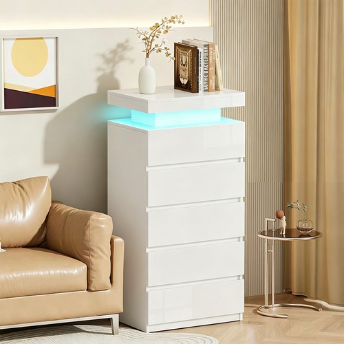 Modern drawers white high - white,