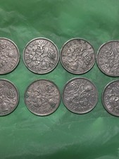 15 x Sixpence Job Lot Elizabeth II. 1953 to 1967. One coin from each year.