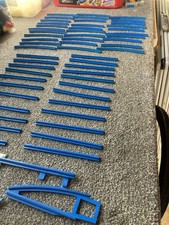 Lego Vintage Blue Train Track Rails. Used As Seen. No Box Or Instructions