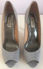 Ladies Badgley Mischka Shoes, Silver Sparkle , US 9.5 (UK 7), Excellent Cond 