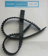 Dinky 683 Pair of Cheiftain Tank Reproduction Rubber Tracks Black or Silver