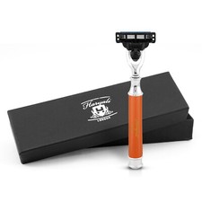 3 Edge Razor for Men, Women's Razor, Smart Grip Mens Razor, Face Razor Orange