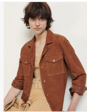 SANDRO Women`s Suede Brown