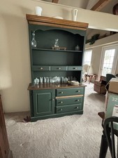 Oak Top Dining Room Table w/ 8