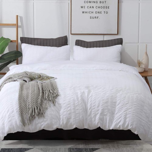 Seersucker stripe duvet - seersucker, cover