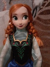 Disney Store FROZEN Singing ANNA Doll -  lights up motion activated (Large 16")