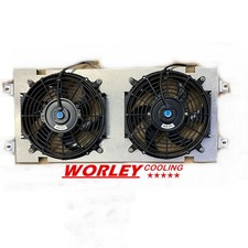 Aluminum Shroud+fan FOR VW GOLF GTI/JETTA MK2/A2 1.6D/1.8/2.0 GAS NA 8V/16V W/AC
