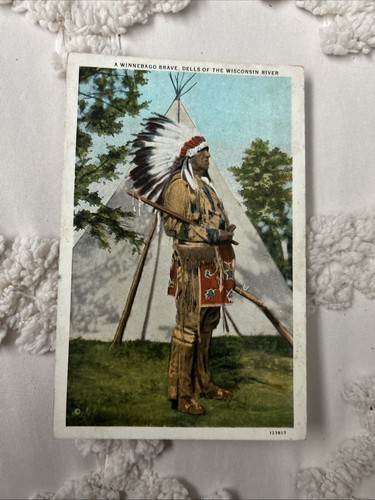 Vintage postcard winnebago - vintage,
