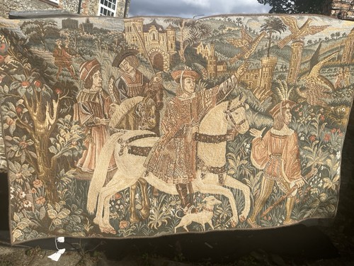 Vintage french tapestry type - french?,