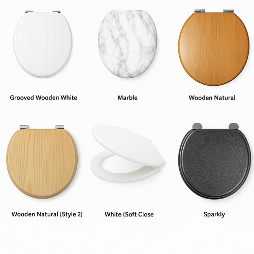 Universal toilet seat hinged - universal,