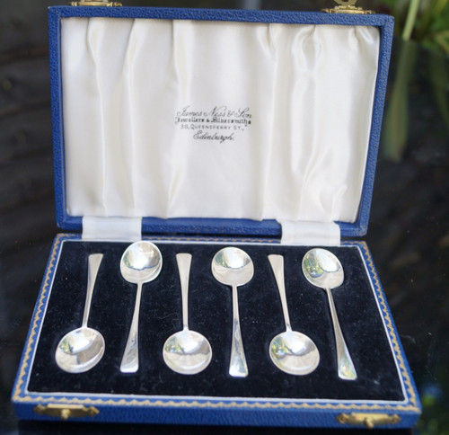 Cased sterling silver coffee - cased,