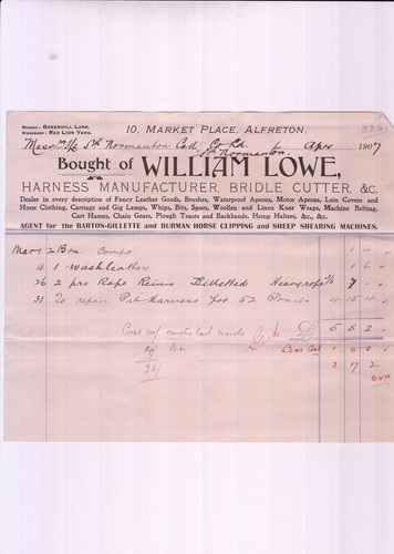 William lowe alfreton - william, 1907