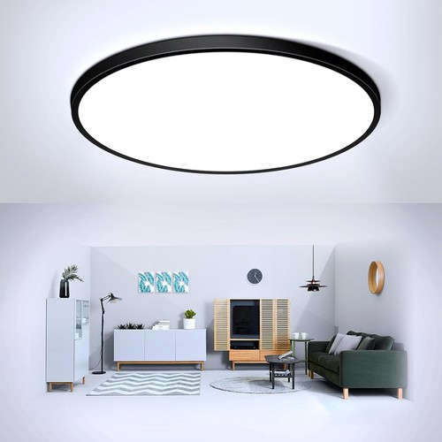 24w black led flush mount - led,
