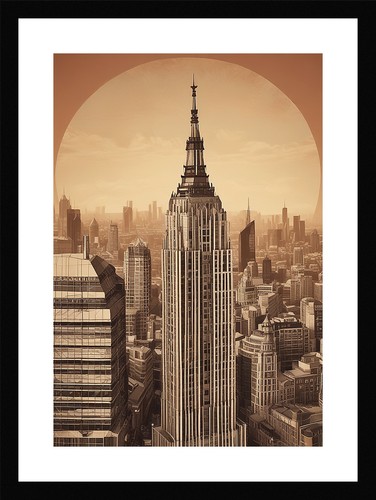 Bold london skyline framed - london,