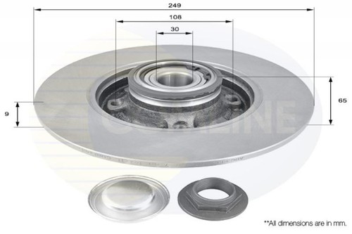 Rear brake discs set - set, braking