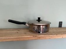 Vintage Fissler Saucepan With Pattern 18/10 Made In Germany With Lid