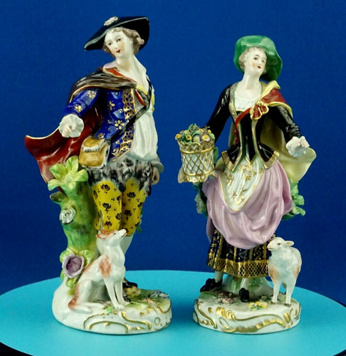 Chelsea pair porcelain - chelsea,