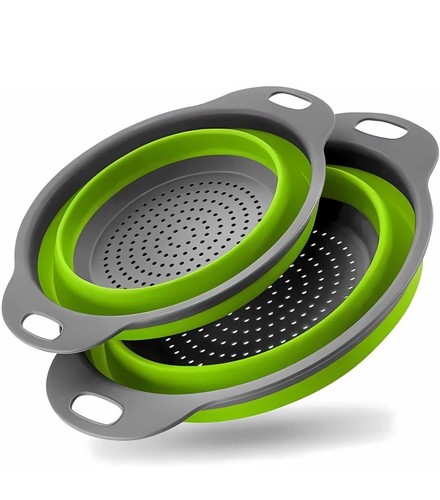 Colander set green 2pcs - colander,
