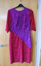  Bold print dress STUDIO BY PREEN STUNNING FLORAL PRINT MIDI DRESS SIZE UK 12
