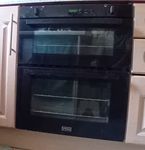 Built gas double oven - gas,