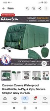 Caravan Cover 4Ply Waterproof Green Polyester Breathable Caravan