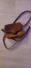 Vintage The Bridge Brown Leather Mini Crossbody Bag