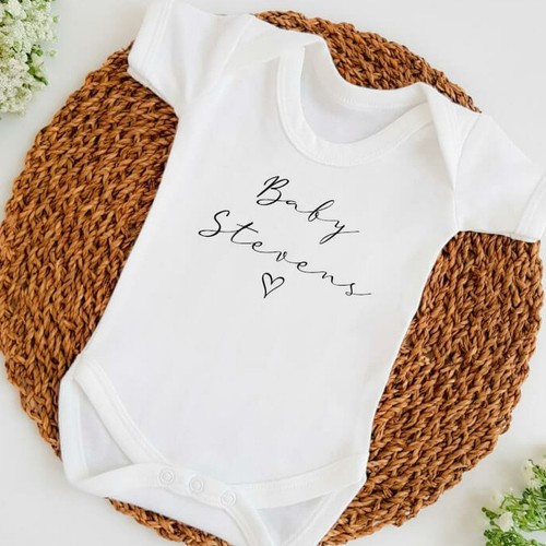 Personalised baby name heart - baby,
