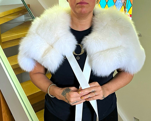 Real fox fur stole - fox,