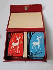 Art Deco PATIENCE boxed small playing cards Thomas De La Rue - DEER