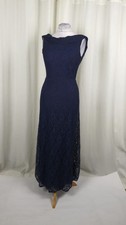 John Zack Lace Cowl Neck Maxi