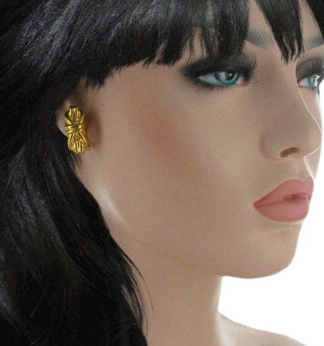 Gold tone ribbon nautical knot - ribbon,