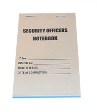 SECURITY OFFICERS NOTEBOOK