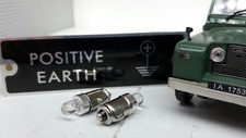LED 12V BA7s Positive Warning Dash Instrument Gauge Smiths Bulbs White Lamps