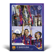 Topps Celebrates 30 Years UCL - Card 086 - FC Barcelona - Win Fifth UCL