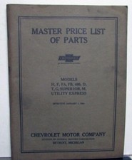 1912-24 Chevrolet Models H F