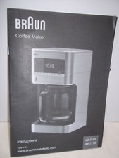Braun Coffee Maker Instructions Manual