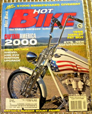 Hot Bike The Harley Davidson Enthusiasts Magazine Febuary 1998 Captain America