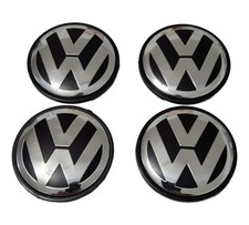 VOLKSWAGEN Alloy Wheel Centre Caps x4 65mm