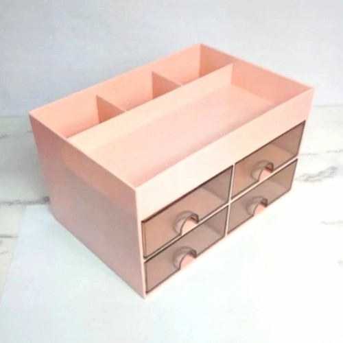 Pink plastic desk make - plastic,