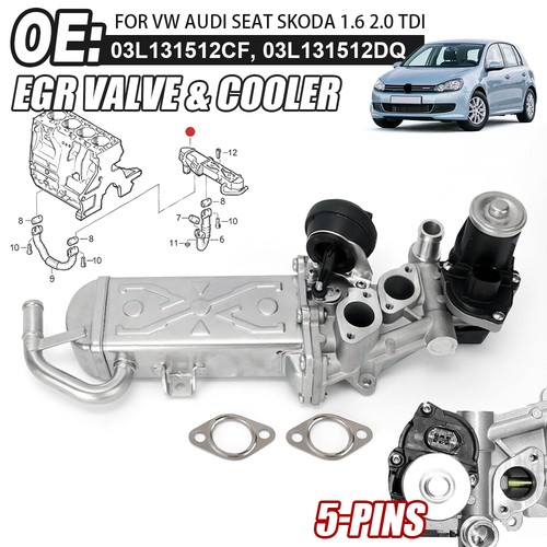 Egr valve cooler for - valve, golf