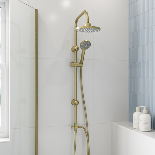 Round shower riser - riser, kit