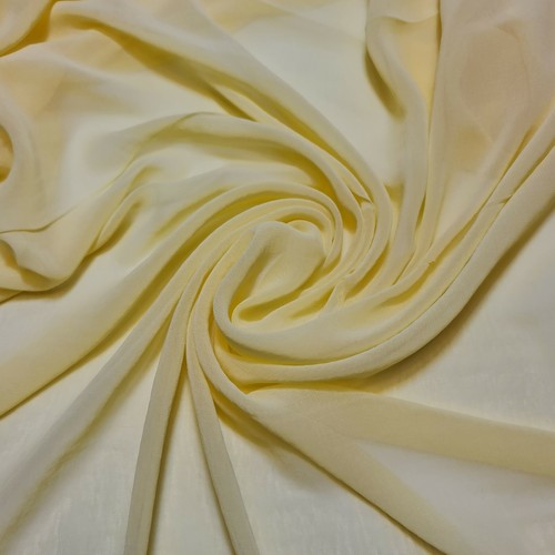 Yellow chiffon sheer fabric - chiffon,