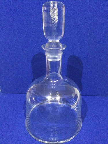 Crystal glass decanter with - glass,