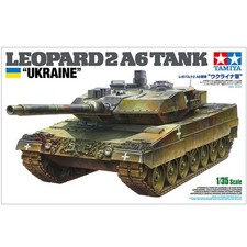 Tamiya Leopard 2 A6 Tank Ukraine 1/35 Model Kit 25207 Limited Edition